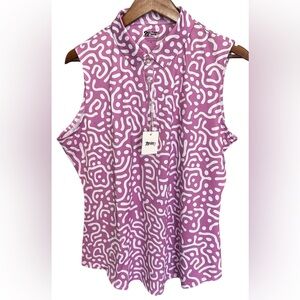 NWT 2 Putt Wrong Fairway Lavender Golf Shirt SZ XL